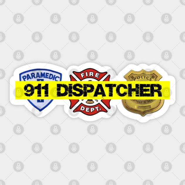 911 Dispatcher 2.0 Sticker by AlienClownThings